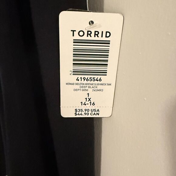 Torrid Mermaid Skeleton Heritage Slub High-Neck Tank - Picture 6 of 9